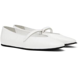 By Far Women's White Molly Ballerina Flats Size‎ 9.5